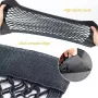 Car Trunk Organizer Mesh Pocket Trunk Organizer Double Mesh Trunk Storage Mesh Bag Storage Elastic Strap for Plush Surface