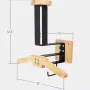 Wooden Motorcycle Helmet Storage Rack Organizing Rack Cycling Equipment Solid Wood Hanger Wall Mounted Rack