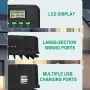 MPPT Solar Charge Controller 12V 24V Auto WiFi Solar Panel Regulator 60A 50A 40A 30A 20A 10A Dual USB LCD Display Controller
