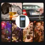 MR997 Digital Alcohol Breathalyzer with 5 Mouthpieces LCD Display Portable Breathalyzer Alcoholometer