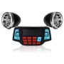 Motosiklet Gidon Amfisi Radyo Stereo Alarm Hoparlör MP3 FM Çalar bluetooth Fonksiyonu ile