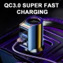 Car Charger Lighter Conversion Plug One To Three QC3.0 Fast Charge 2 In 1 USB