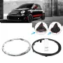 Gear Stick Lever Boot Gaiter Plastic Shift Knob Dust Ring Frame For Fiat 500C 2007-2015