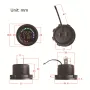 12V-24V Yacht Motorcycle Modified Instrument Color Screen Temperature Voltmeter Universal Car Motorcycle Voltmeter Color Screen Led Digital Display Car Voltmeter Yacht Boat