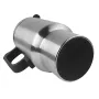 500ML 12V Car Heating Cup Insulated Water Cup Travel Mug Bottle Car Electric Kettle Car Heating Cup Stainless Steel Thermos Heating Water Bottle Car Kettle Thermos Water Tea Milk
