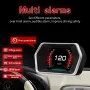 GEYIREN P17 4.3\ OBD+GPS Dual System HUD Rotating LCD Detector Overspeed Water Temperature Speed Alarm Brake Turbine Test Mileage