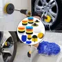 25PCS Car Care Clearning Tool Set Electric Drill Brushes Car Wheel Tire and Gap Cleaning Drill Polishing Pad Drill Brush Kit