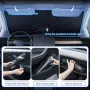 Chameleon Foldable Car Front Windshield Sunshade Umbrella UV-Reflective Laser Car Sunshade Cover Colorful Heat Insulation Silver Gel Windscreen Car Sunscreen with 360° Rotatable Handle