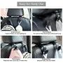 Car Seat Headrest Hook Fuax Leather Hidden Rear Hanging Rack Storage Rack Storage Bag Rear Luggage Rack