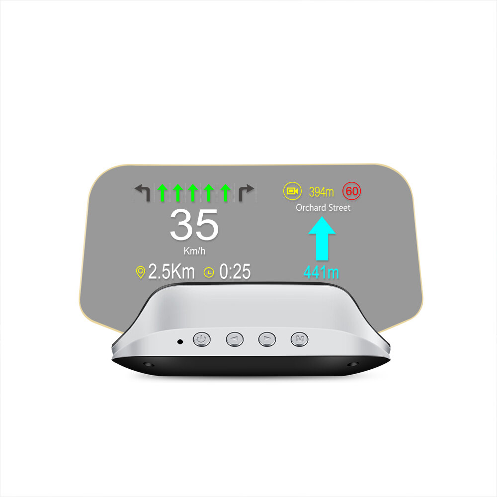 Portable HD Head-Up Display Car OBD Speed Navigation Projector Car Display Screen Car OBD Speed Navigation Projector No Ghosting cAR Head-Up Display