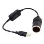 5V 2A USB To 12V Car Connection Cable Socket USB Male to Female Car Connection Cable Adapter Converter Fo Electronic Driving Recorder
