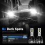 NOVSIGHT A500-T2 160W High Power 2PCS 33,000LM DC9-32V Car LED Headlights 6500K Cool White IP68 Waterproof