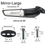 2PCS Universal Motorcycle Rearview Mirror Wind Deflector Wing for KAWASAKI Ninja 300 2013-2020 for SUZUKI GSXR600 2001-2021