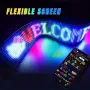 Car Indoor Display Screen Flexible Advertising Screen LED Soft Screen APP Bluetooth Control IP66 Waterproof Rating
