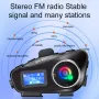 Coralme Q58MAX Motorcycle Helmet Mixing Intercom Helmet Bluetooth Headset with 300m Double Intercom Helmet Headset Group Speaker with LCD Display
