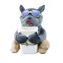 2 in 1 Car Mounted Tissue Box Cartoon Plush Doll Auto Armrest Box Hanging Paper Drawer Storage Car Trash Can Tissue Holder