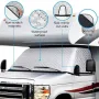 Protector de parabrisas con aislamiento térmico y protección UV para ventanas de autocaravanas Ford Clase C E450 (1997-2022)