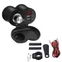 Motorcycle Waterproof Dual USB Charger with Real-Time Voltage Monitoring 12V-24V Motorcycle Handlebar Charger