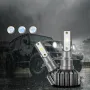 Infitary H7 H4 LED Cars Headlights Bulbs 12V White 6500K COB Mini Fog Lights Headlamps Lamps Universal