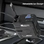 4 in 1 Retractable Car Charger Support 120W USB C Car Charger Adapter with 2 USB Ports Car Phone Charger for Samsung