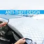 Car Windshield Cover Snow and Frost Protection Car SUV Front Windshield Shield Cover Sunproof Heat-Insulating Rainproof Snowproof