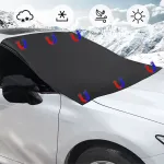 Автомобільний снігозахисний щит Напівчохол Антимороз Потовщений сніговий щит з магнітом Сонцезахисний козирок універсальний для всіх сезонів
