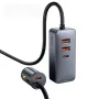 Baseus 120W Lighter Splitter QC 3.0 PD 3.0 USB Car Charger PD 20W Quick Charging For Iphone Car USB Socket Adapter