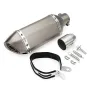 38-51mm Motorcycle Steel Short Exhaust Muffler Pipe With Removable Silencer Universal