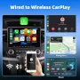 2-in-1 Wired to Wireless CarPlay Adapter /Android Auto Adapter Plug & Play Voice Control bluetooth 5.0 5GHz WiFi