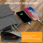 [EU/USA Direct] Foursun 12V 21W Portable Solar Panel with USB Type-C Fast Charging Charger Foldable for Hiking Camping Mobile Phones