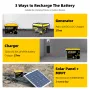 GOKWH 12V 340AH Vehicle Storage Box 4352Wh Mini LiFePO4 Battery Built-in 200A Bluetooth BMS