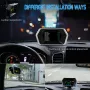 GEYIREN P17 4.3\ OBD+GPS Dual System HUD Rotating LCD Detector Overspeed Water Temperature Speed Alarm Brake Turbine Test Mileage