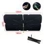 2 In 1 Car Windshield Sun Shade Umbrella Foldable with Safety Hammer Function UV Protection Sunshade