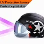 Open Face Half Helmet Anti-UV Safety Cyclist Bicycle Electric Motorcycle Scooter Bike Helmets for Men Women