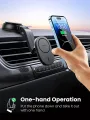 UGREEN Magnetic Cordless Car Phone Holder Charger Air Vent Suction Cup Navigation Bracket