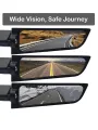 2PCS Universal Motorcycle Rearview Mirror Wind Deflector Wing for KAWASAKI Ninja 300 2013-2020 for SUZUKI GSXR600 2001-2021