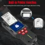 Konnwei KW700 12V 24V Car Truck Automotive Lead-Acid Battery Tester With Printer Battery Analyzer Cranking Test Charging Test 10-2000CCA Check Voltage CCA Internal Resistance SOC SOH