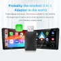 YUEHOO 2 in 1 Wireless CarPlay Adapter for Apple & Android Car Wireless CarPlay Dongle Receiver Adapter for Wired Wireless Adapter for Android Car iOS Plug and Play