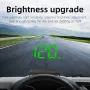M1 Multifunctional New Energy Car HUD Head-up Display GPS Speedometer Dashboard Projection Green Light USB Rechargeable