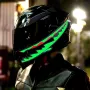 EL LED Motorcycle Helmet Light Strip Waterproof Bar Flashing Stripe Shark Mouth Night Signal Luminous Durable