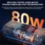 80W Cordless Car Tyre Inflator Air Compressor LCD Digital Display USB Rechargeable 3000mAh Battery for Car Motorcycle Bicycle Ball
