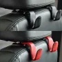 Car Seat Headrest Hook Fuax Leather Hidden Rear Hanging Rack Storage Rack Storage Bag Rear Luggage Rack