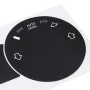 8PCS Car Matte Black Worn Button Repair Kit Stickers Decals For VW Volkswagen Touareg 2004 -2009