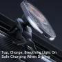 Mcdodo 15W Magnetic Wireless Charger Car Mount PD3.0 QC3.0 Fast Charging Transparent 360° Rotation Breathing Light
