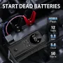 Smart Air Compressor Jump Starter 150PSI 39800mAh Battery Jump Starter Portable 12V Emergency Car Battery Jump Starter with 3 Modes Flashlight LCD Display