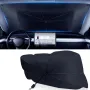 Car Sunshade Umbrella Front Windshield Retractable Sun Protection Heat Insulation Car Umbrella Side Baffle Sunshade 360° Rotating With Bendable Arm Handle