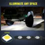 8PCS 24LED Rock Light for Cargo Truck Pickup Bed Off Road Under Car Side Marker LED Rock IP67 Waterproof