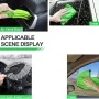 13-Piece Car Detailing Cleaning Kit Car Detailing Brush Wash Engine for Wheel Clean Kit Adjustable Handle Cleaning Towel