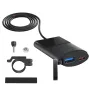 Car Charger Handlebar Mount Bracket Fast Charger 12V-24V Motorcycle USB Charger 3.4A 30W Fast Charge PD + QC3.0 IP67 Waterproof