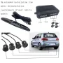 LED Parking Sensor Backup Detection System 4 Probes Reverse Radar Kit 12V Flush Mount Display Accurate Distance Alarm Easy Installation